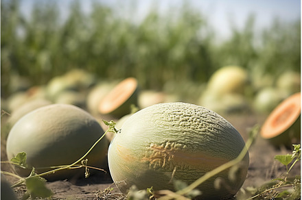 Raw musk melons sunny meadow, an Animal Photo by Ylivdesign