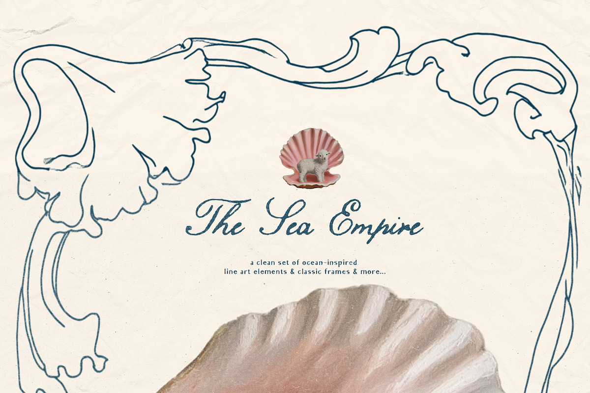 The Sea Empire: Vintage Marine Art, an Object Graphic by Purple (Photo 10 of 19)