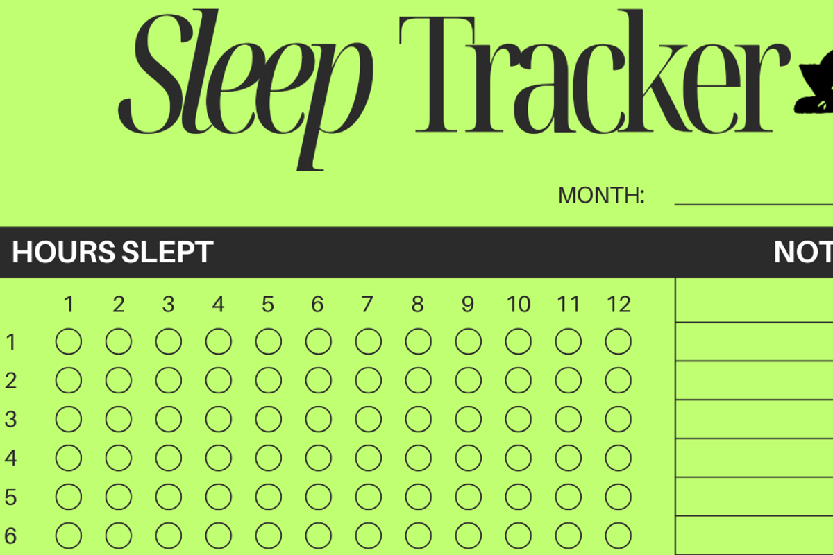 Sleep Tracker, a Print Template by AYINDE (Photo 2 of 2)