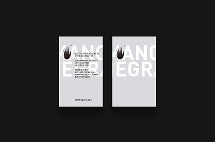 Business cards template: Mano Negra