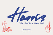 Harris : Brush Script Font