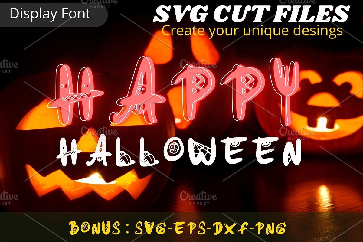 Halloween Font, SVG Cut file font, a Font by Tattoo Worker Studio (Photo 1 of 4)