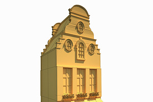 Building Facade 183 Low Poly