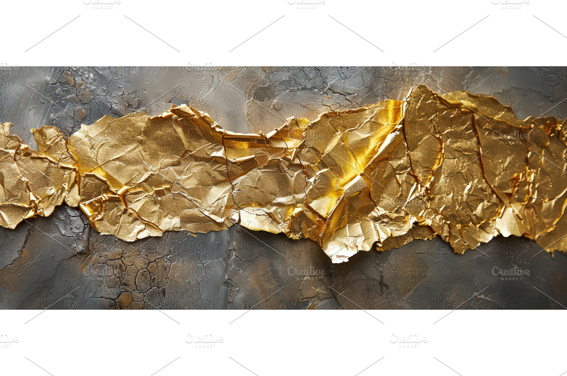 Cracked gold foil texture with, a Background Photo by piter.goskov