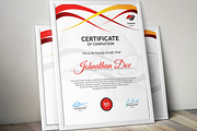 Certificate Word | PSD | AI, a Stationery Template by Curve Design (Thumbnail 2 of 3)
