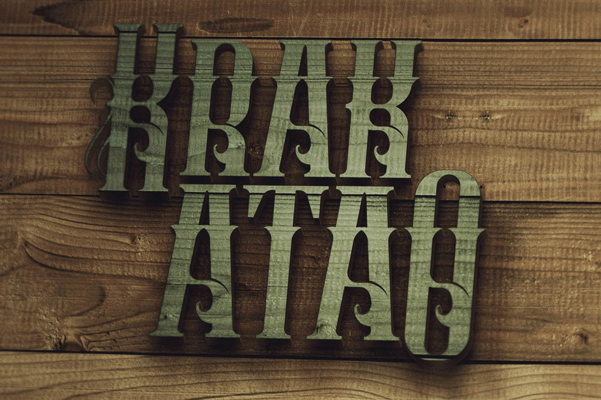 Krakatao - Vintage Font preview 5
