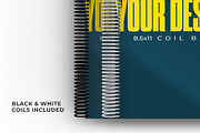 8.5 x 11 Coil Bound Book Mockup, a Print Template by IFBdesign (Thumbnail 3 of 4)