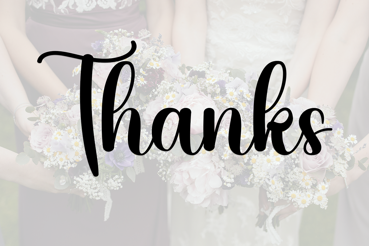 Bridesmaid, a Font by FreshTypeINK (Photo 7 of 8)