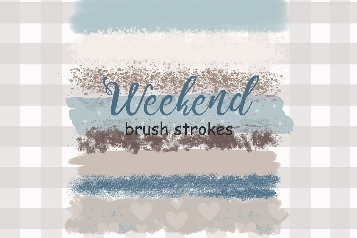 Weekend Brush Strokes, an Object Illustration by GlamArtZhanna (Photo 2 of 3)