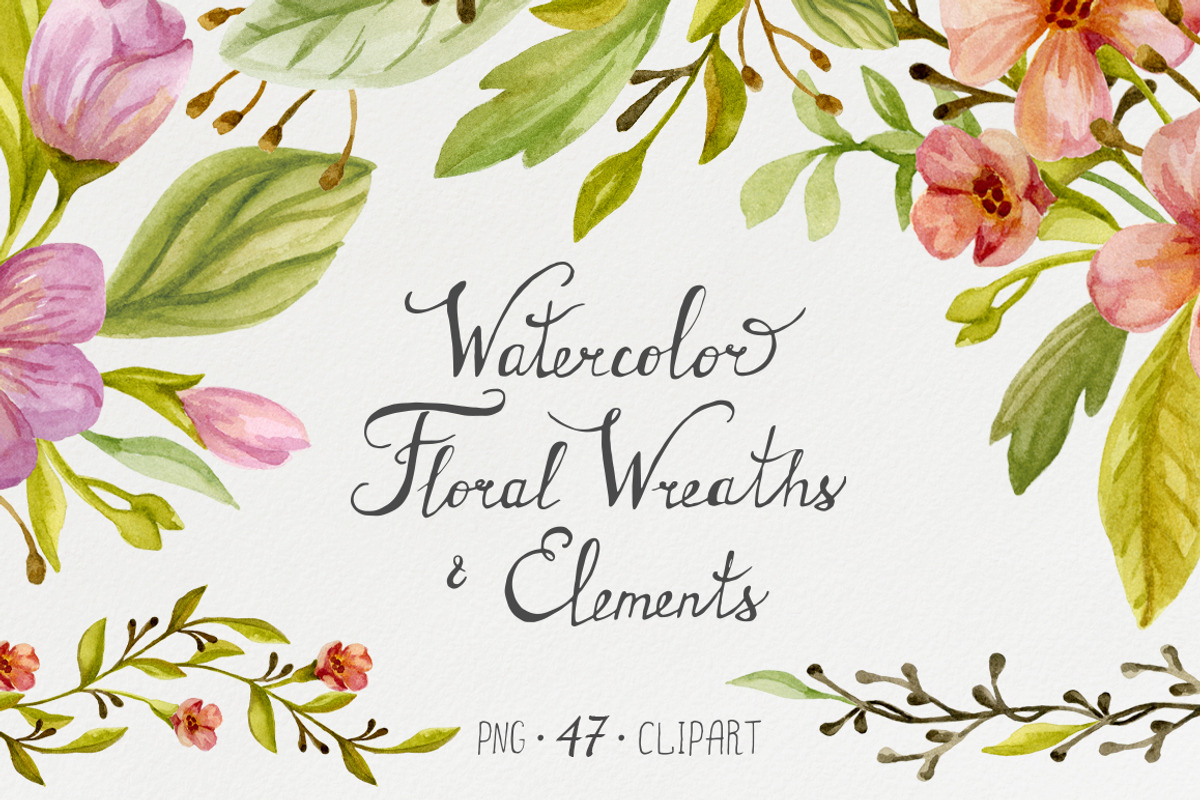 Watercolor Floral DIY Pack, a Decorative Illustration by NataliVA (Photo 1 of 5)