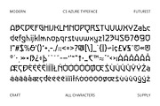 CS Azure – Futuristic Font, a Sans Serif Font by Craft Supply Co. (Thumbnail 8 of 8)