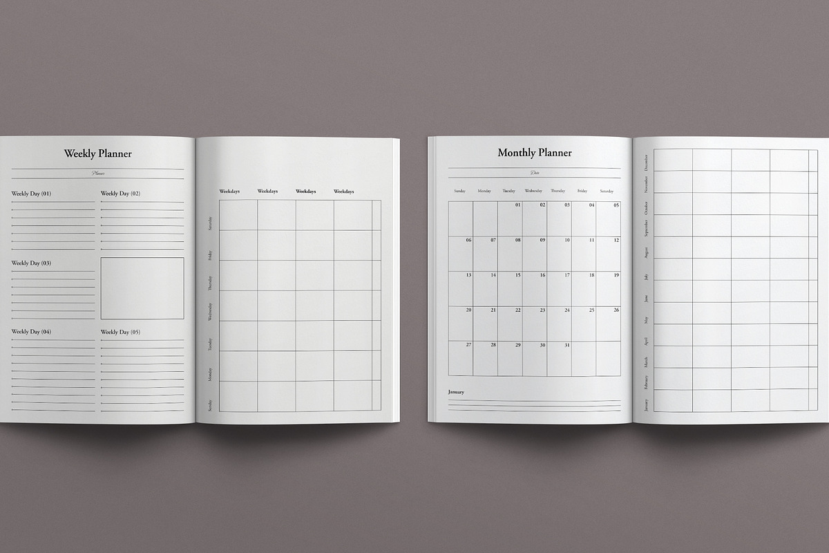 Planner Template, a Brochure Template by E-Type (Photo 3 of 8)