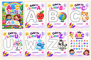 ABC Coloring & Learning Book, a Stationery Template by Shumaya (Thumbnail 2 of 4)
