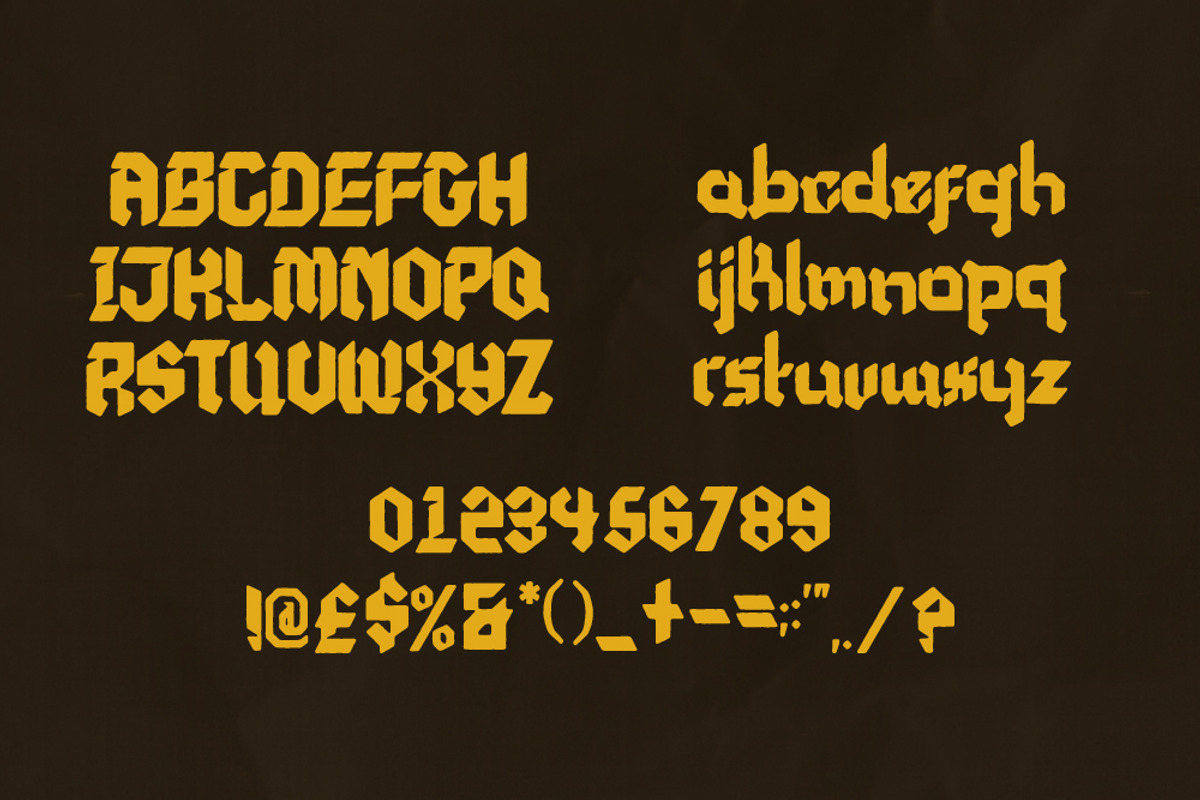 Bad Wizard Display Font, a Blackletter Font by ILLWOOKIE (Photo 2 of 2)