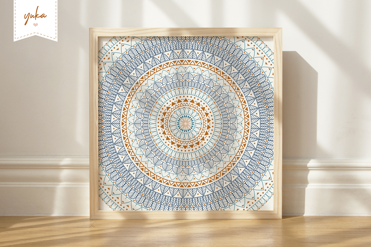 Mandala Creator I Floral, a Brush Add-On by Yuka Baby (Photo 9 of 10)