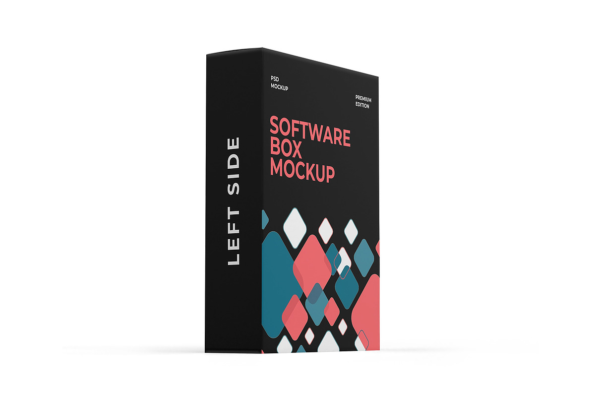 Software Box Packaging Mockup