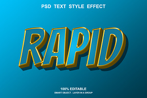 PSD 5 Top Text Effect Editable