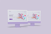 iMac Desktop Mockup Bundles, a Mac Mockup by Graphic Aesthetic (Thumbnail 18 of 22)