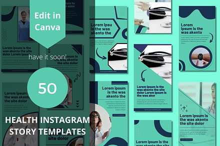 Health Story Canva Templates