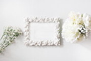 White on White Roses Mockup, a Product Mockup by Made By  Marisa (Thumbnail 1 of 3)