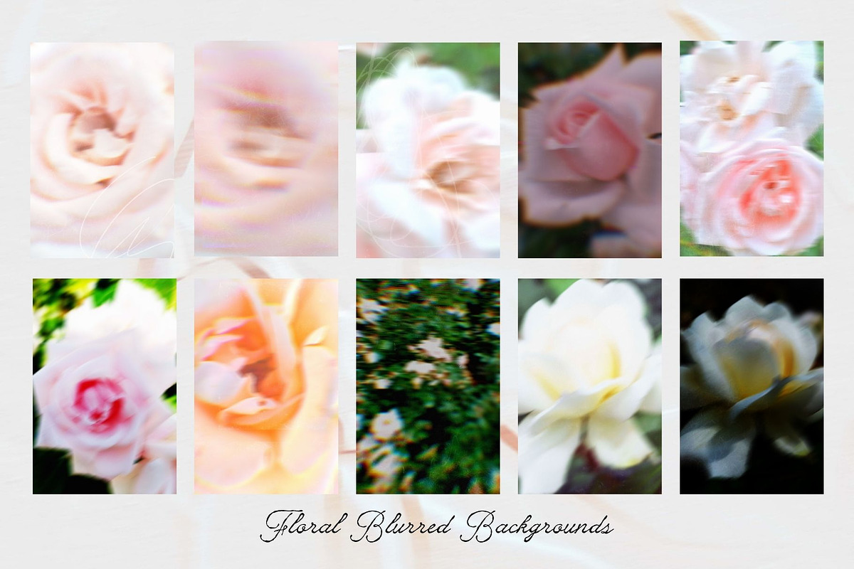 Floral Blurred Backgrounds, a Background Graphic by PaperJamLab (Photo 5 of 13)