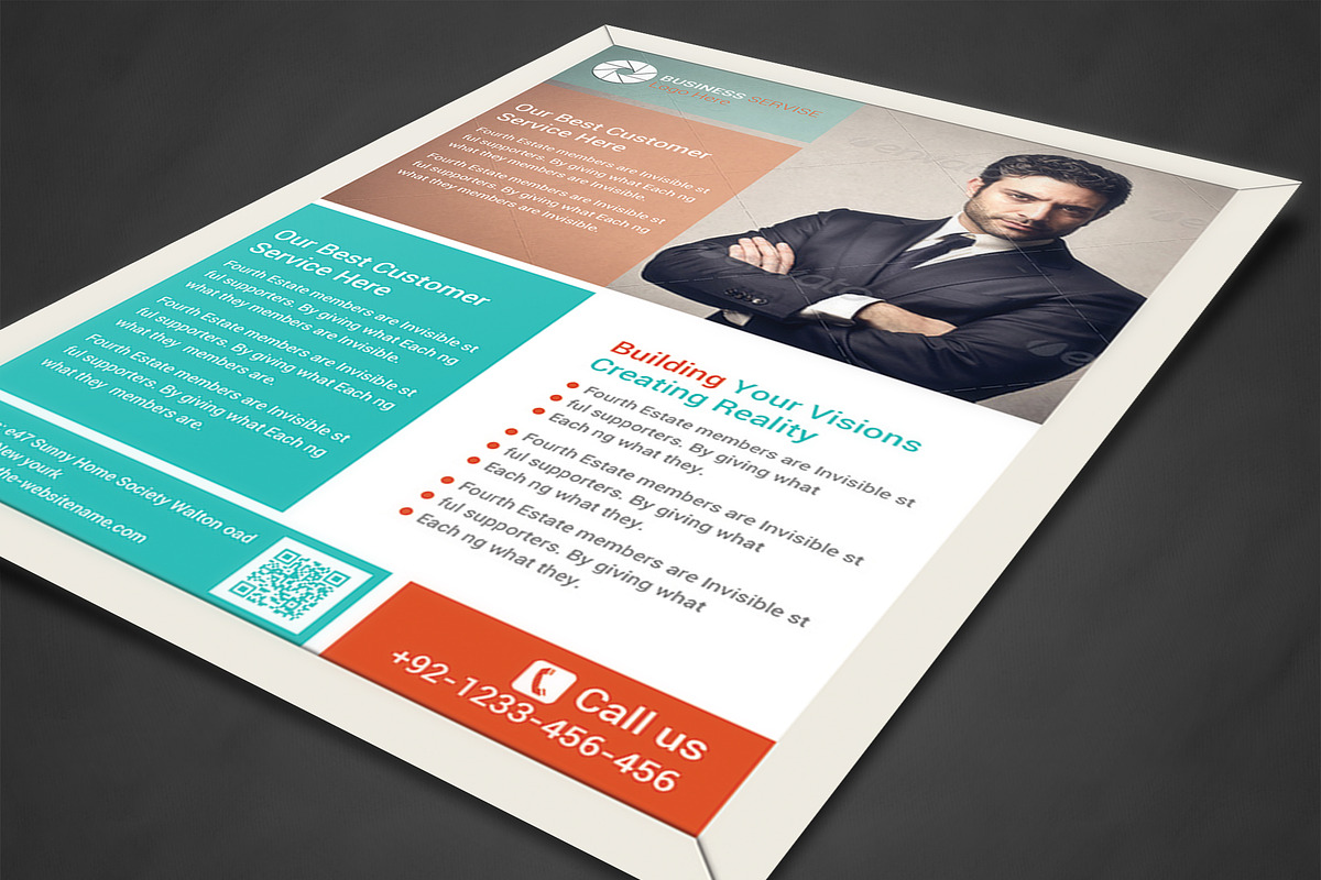 Corporate Business Flyer Template, a Flyer Template by AfzaalGraphics (Photo 2 of 4)