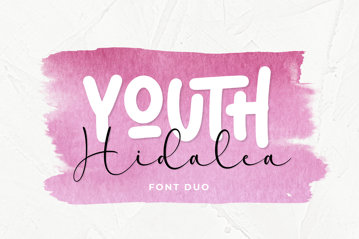 Youth Hidalea - A Stylish Font Duo, a Handwritten Font by Ainun Jinan (Photo 1 of 9)