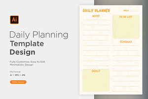 Daily Planner Sheet Design -07