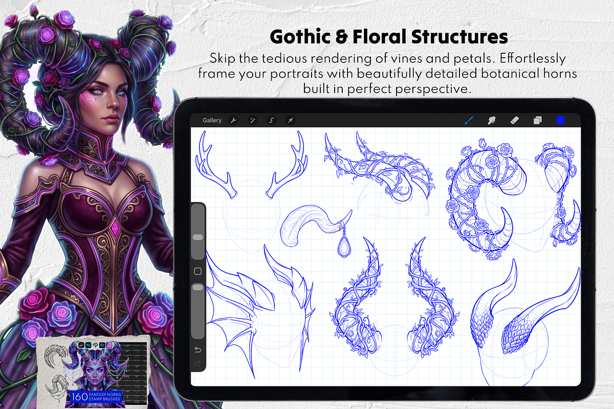 10 in 1 Halloween Procreate Stamps, a Brush Add-On by Selentaori Studio (Photo 9 of 15)