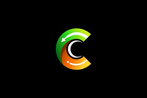 C Letter Logo with Circular Arrow, a Branding & Logo Template by Design Store