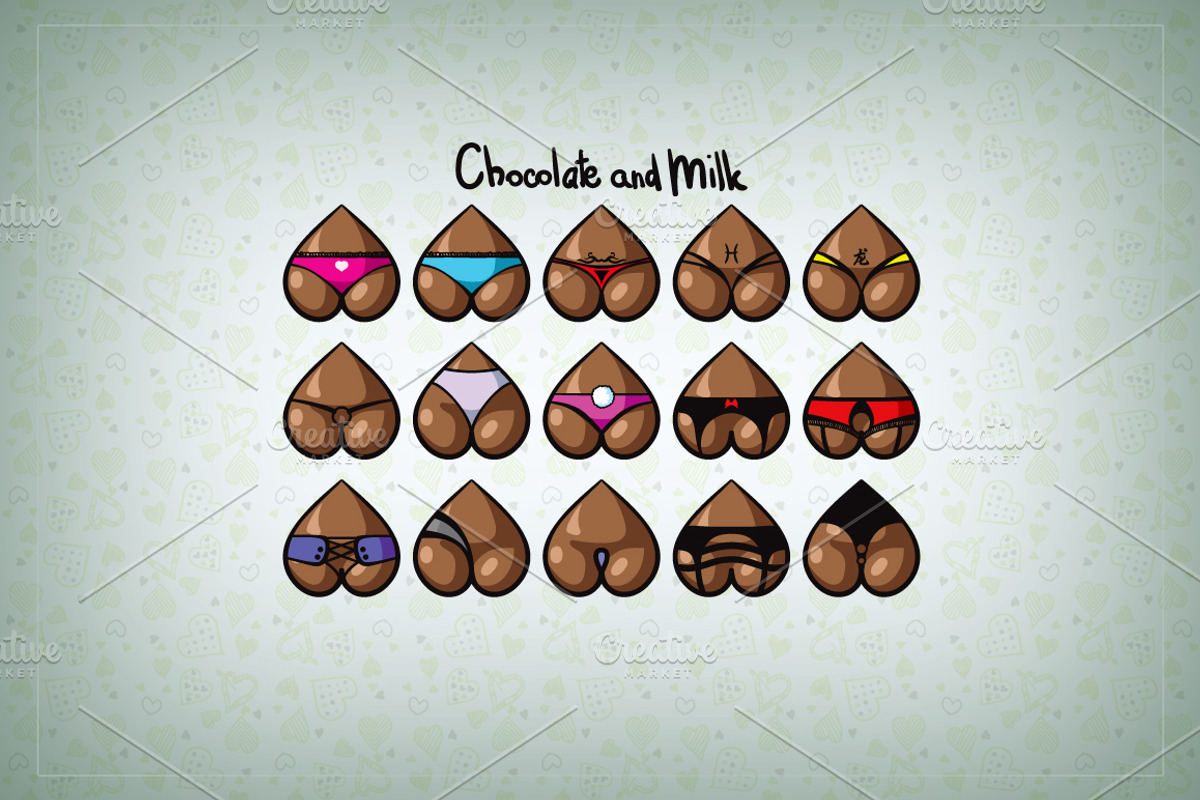 60 bootys for Valentine's day., an Emoji Icon by Firsik (Photo 5 of 6)