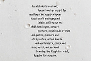 Scratch Note Font, a Handwritten Font by Handmadefont (Thumbnail 13 of 15)