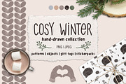 Cosy Winter hand drawn collection, a Graphic by dasha mo (Thumbnail 1 of 7)