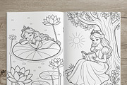 Magical Princess Coloring Book Vol39, a Person Illustration by ikarifq shop (Thumbnail 7 of 7)