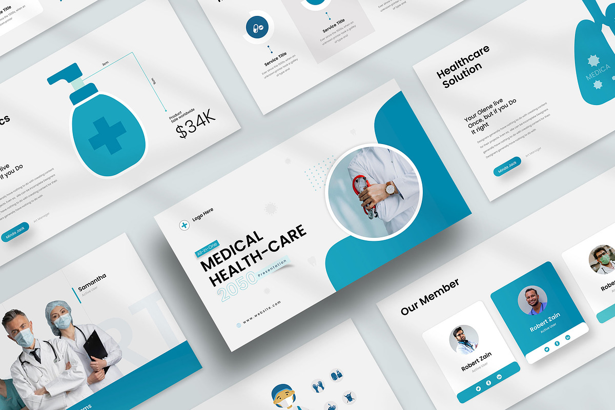 Medical- Healthcare Solution, a Presentation Template by KreateTribe (Photo 4 of 6)
