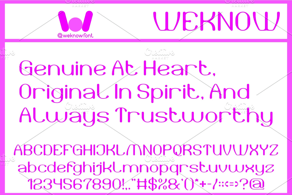 Authentic Style font, a Sans Serif Font by weknow (Photo 2 of 8)