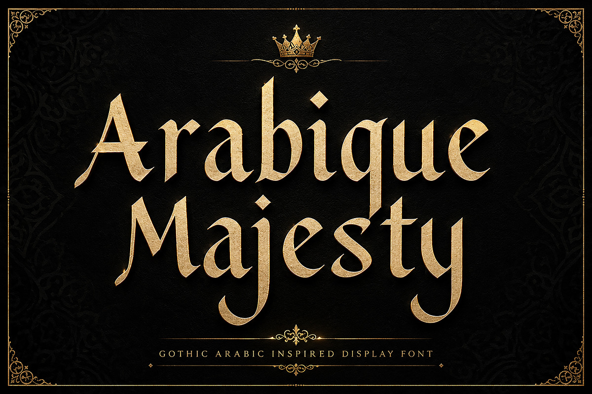 Arabique Majesty, a Serif Font by Wow Magic (Photo 1 of 4)