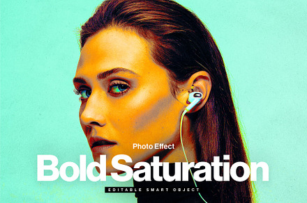 Bold Saturation Photo Effect Templat, a Layer Style Add-On by DesignerCandies