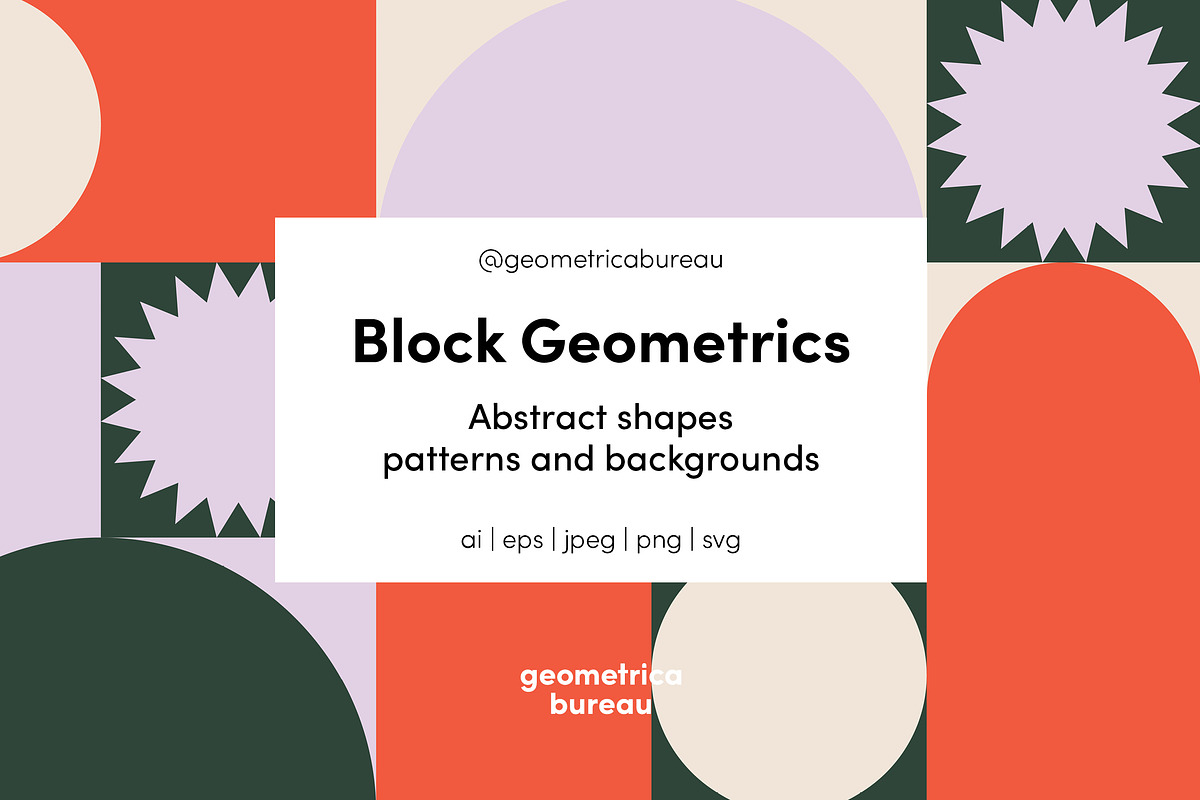 Block Geometrics, a Pattern Graphic by Geometrica Bureau (Photo 1 of 10)