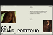 COLE Brand Portfolio Canva Template, a Presentation Template by Creatorism (Thumbnail 2 of 9)