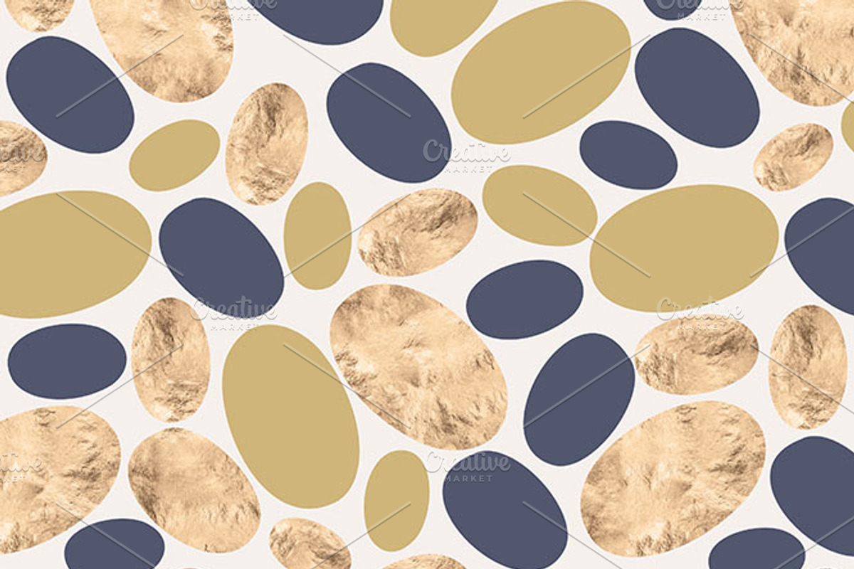 Textured Navy & Gold Holiday Set, a Pattern Graphic by Blixa 6 Studios (Photo 3 of 5)