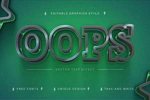 Stylish Green - Editable Text Effect