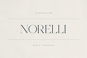 Norelli – A Modern Serif Typeface, a Serif Font by Only Fonts (Thumbnail 1 of 11)