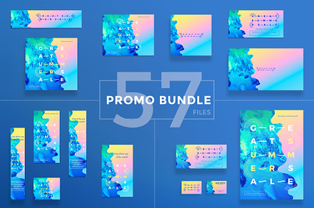 Promo Bundle | Summer Sale, a Poster Template by Amber Graphics