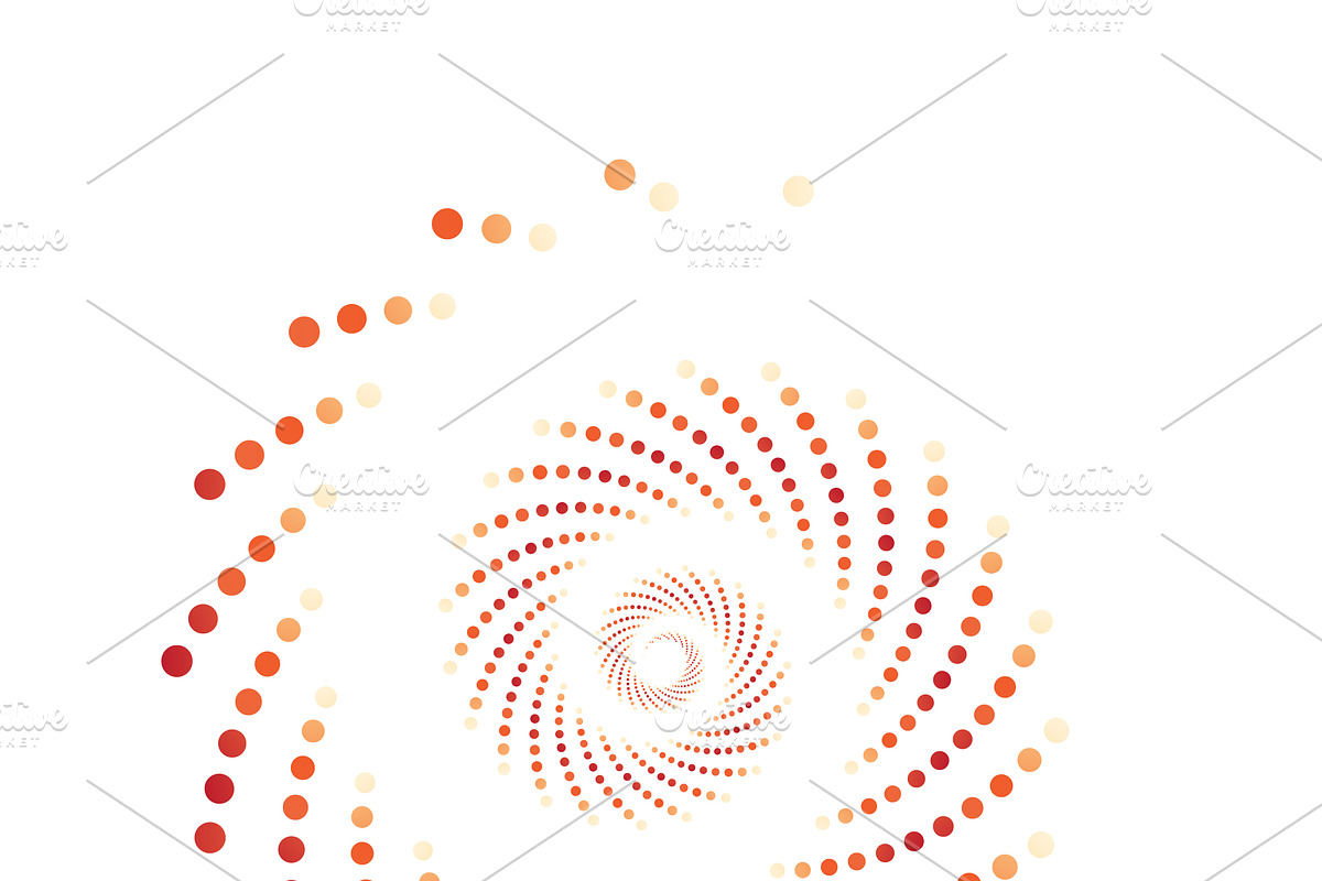 Abstract dotted spiral vortex, a Pattern Graphic by Design Store (Photo 2 of 3)