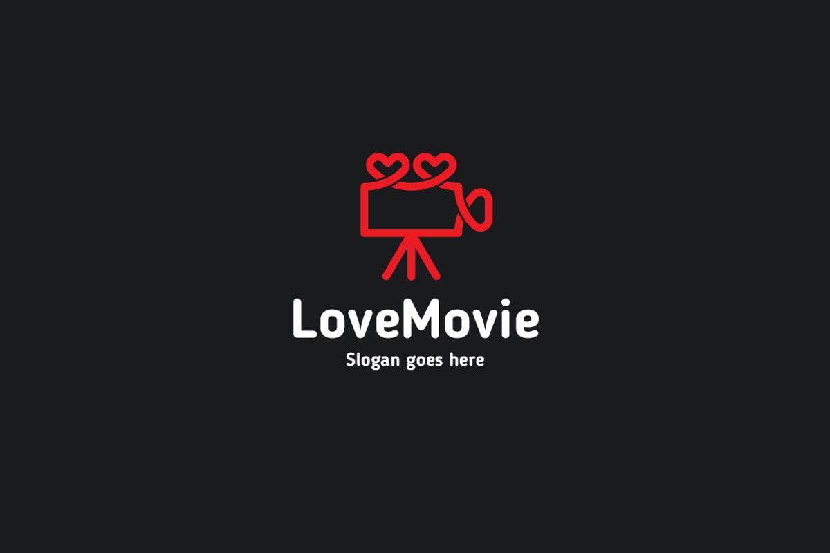 Love Movie Logo Template, a Branding & Logo Template by Rudy-design
