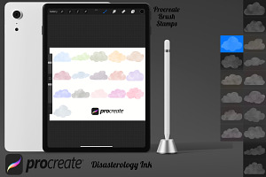 Watercolour Clouds Set 1 Procreate