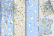 Happy Easter. Bunny Patterns, a Pattern Graphic by HmarkaShop (Thumbnail 4 of 4)