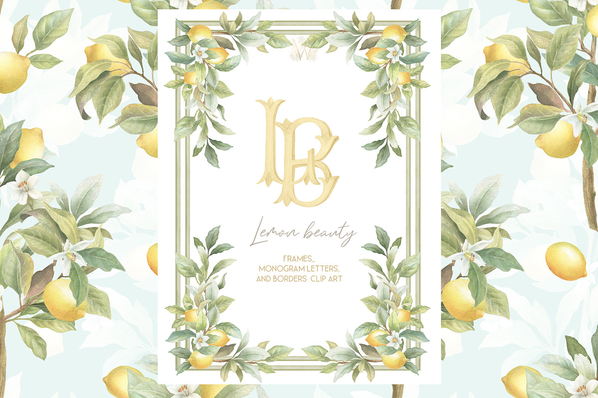 Lemon Watercolor Amalfi Collection, a Decorative Illustration by WonderWonder (Photo 18 of 18)