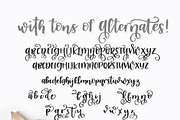 Lizabette Font, a Script Font by A Little Smidge (Thumbnail 2 of 7)